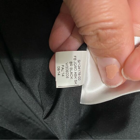 NWT Banana Republic Circular Jacquard Black Skirt - Picture 9 of 11